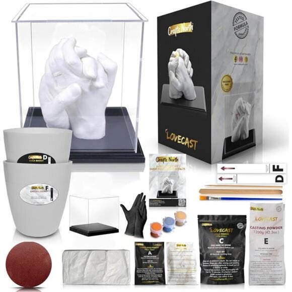 Crafts North Hand Casting DIY Kit for Couples | Complete kit - Picture 1 of 6